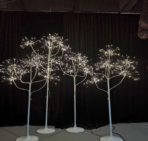 New 7-Head Luminous Fireworks Tree Road Lead Lifting Stage Wedding Venue Layout Fireworks Lamp