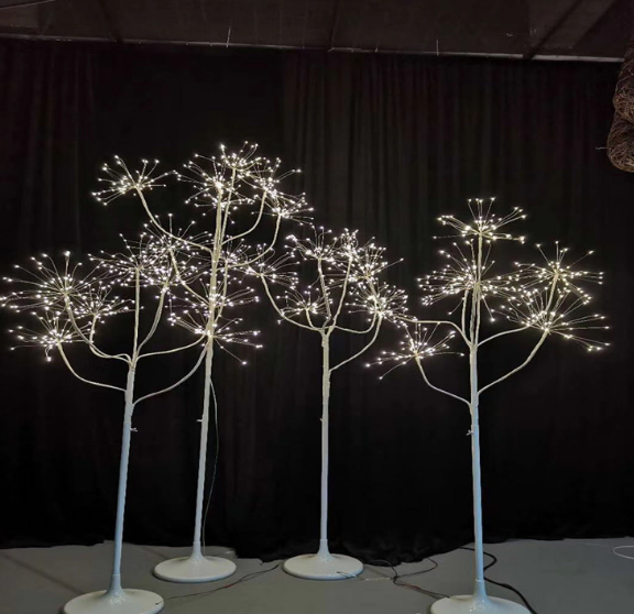 New 7-Head Luminous Fireworks Tree Road Lead Lifting Stage Wedding Venue Layout Fireworks Lamp