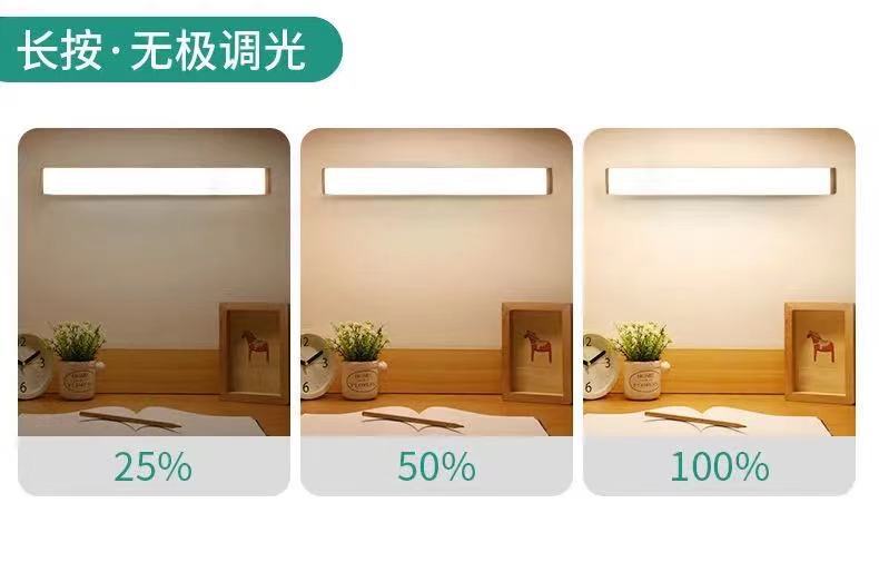 Body Induction Strip USB Charging Small Night Lamp Wardrobe Led Creative BedsideUse Student Learning Indoor Desk Lamp