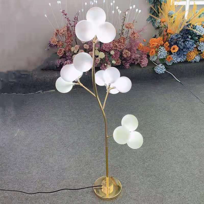 New Wedding Iron Plating Cotton Road Lead Lamp Wedding Props Decoration Stage Decoration Light