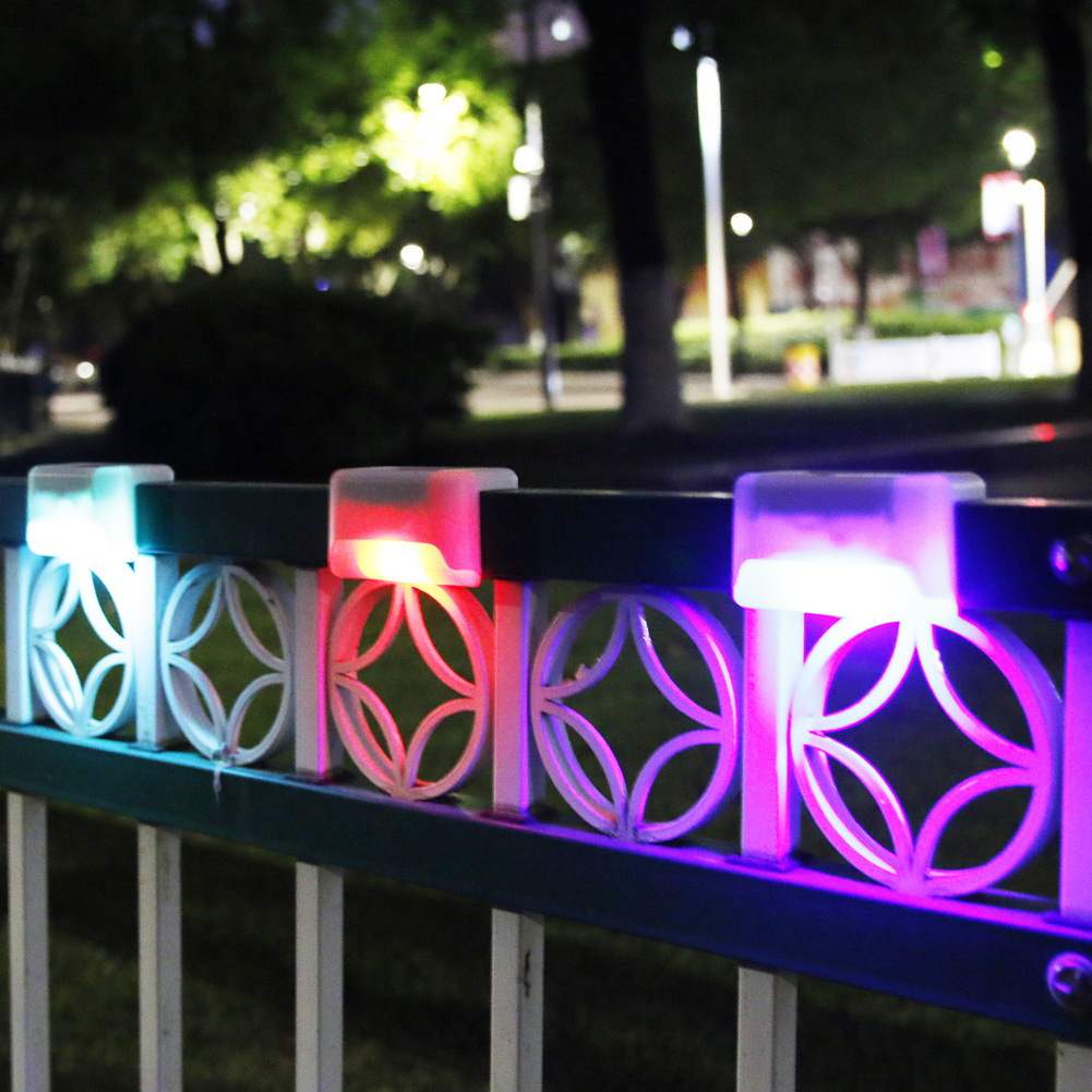 Milky White Cover Solar Outdoor Yard Lamp Stair Wall Lamp Step Light Step Light Led Lead Street Lamp Waterproof Lighting