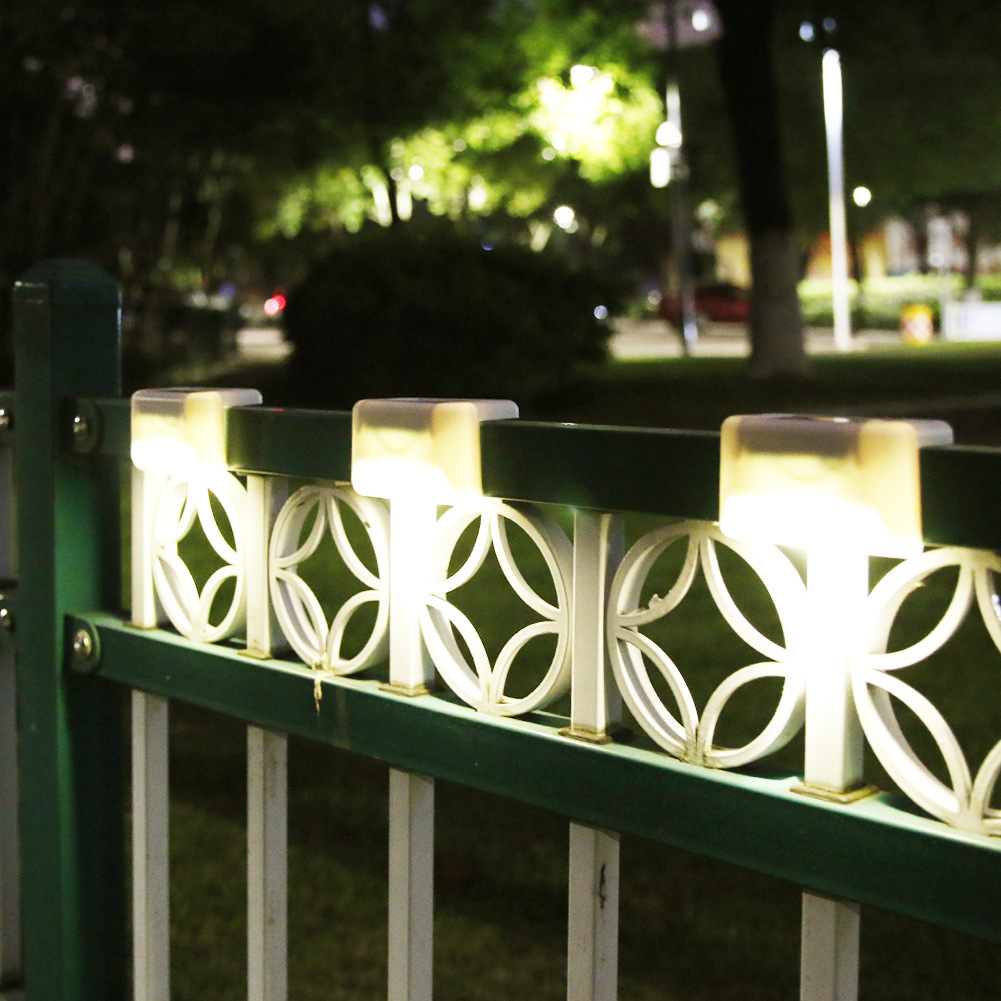 Milky White Cover Solar Outdoor Yard Lamp Stair Wall Lamp Step Light Step Light Led Lead Street Lamp Waterproof Lighting