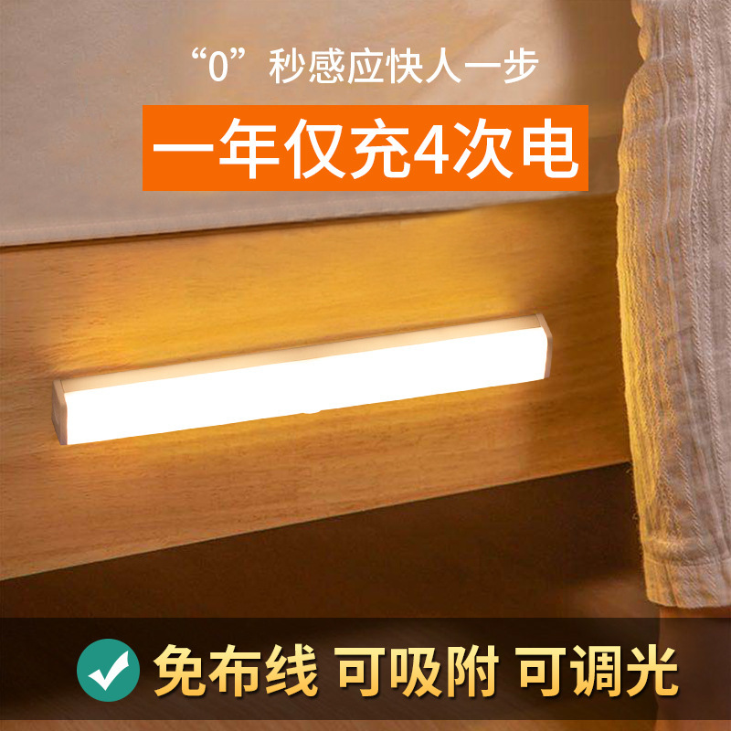 Smart Cabinet Light New USB Lead Profile Infrared Sensor Lamp Led Small Night Lamp Rechargeable Wine Cabinet Light