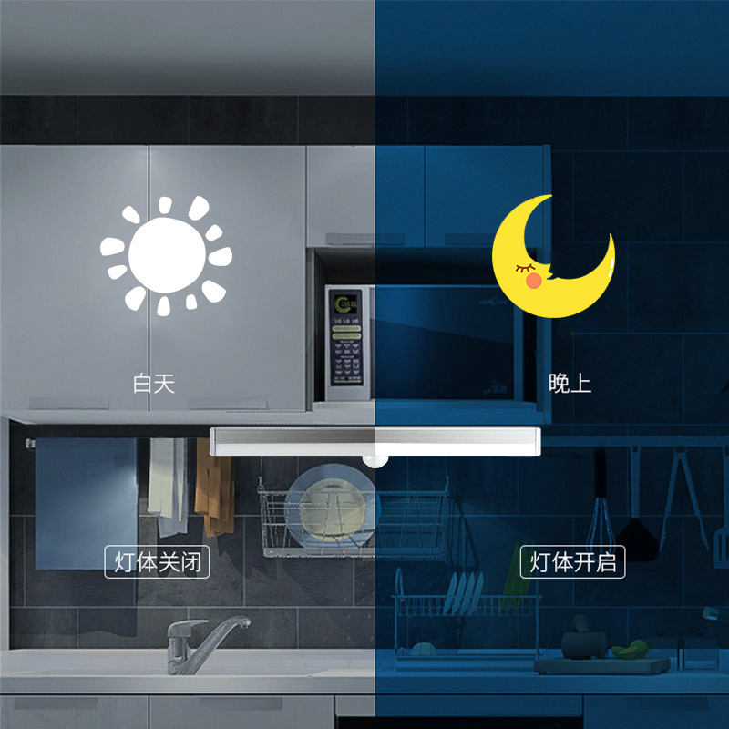 Smart Cabinet Light New USB Lead Profile Infrared Sensor Lamp Led Small Night Lamp Rechargeable Wine Cabinet Light