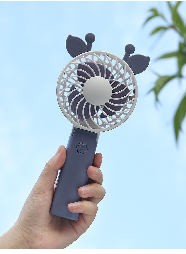 Portable Fan Summer USB Mini Folding Portable Electric Fan Desktop Cartoon Student Pocket Small Fan
