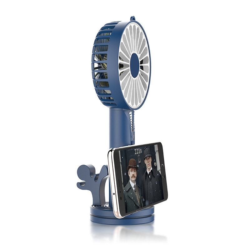 Zipper Mini Hand-held Small Fan, USB Charging Portable Small Fan
