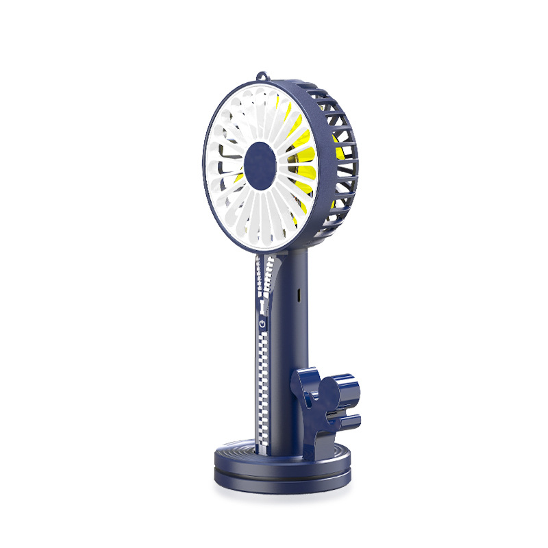 Zipper Mini Hand-held Small Fan, USB Charging Portable Small Fan
