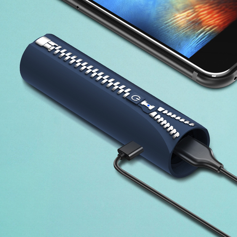 Zipper Mini Hand-held Small Fan, USB Charging Portable Small Fan
