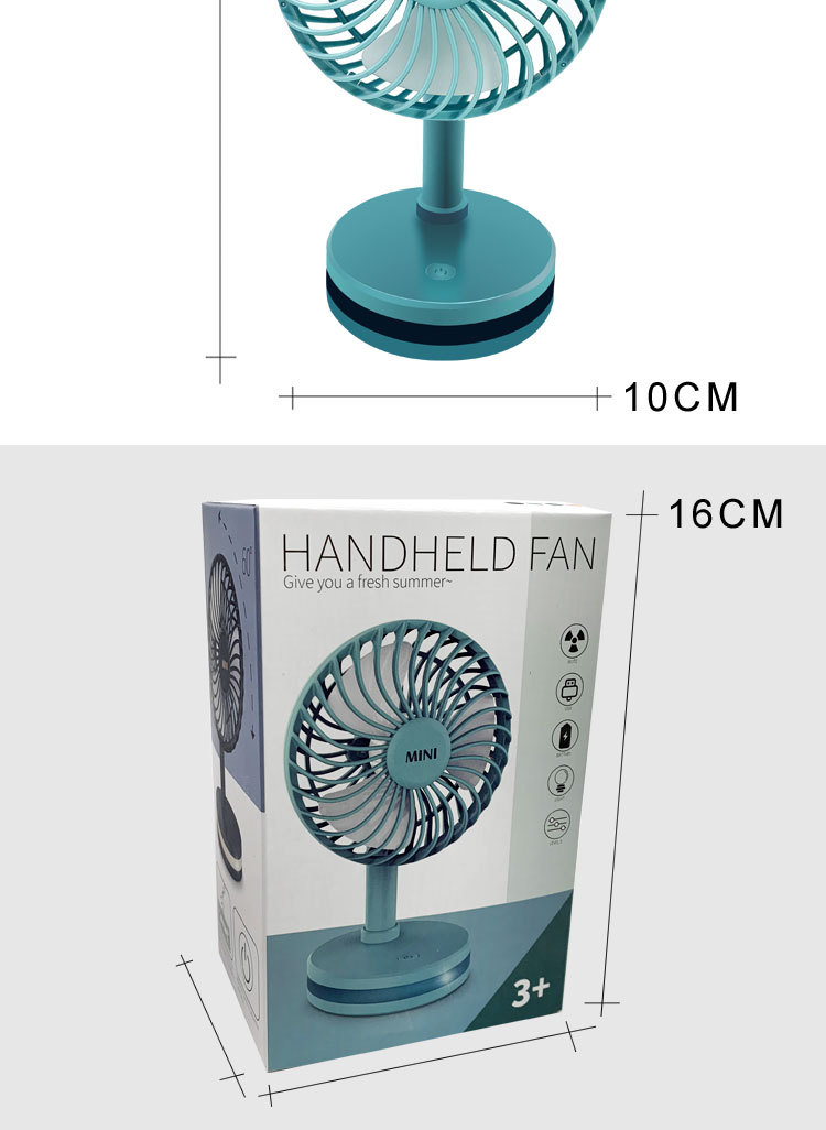 New Watch Fan Mini Handheld Spray Humidification Pocket Portable Folding Halter USB Rechargeable Small Fan