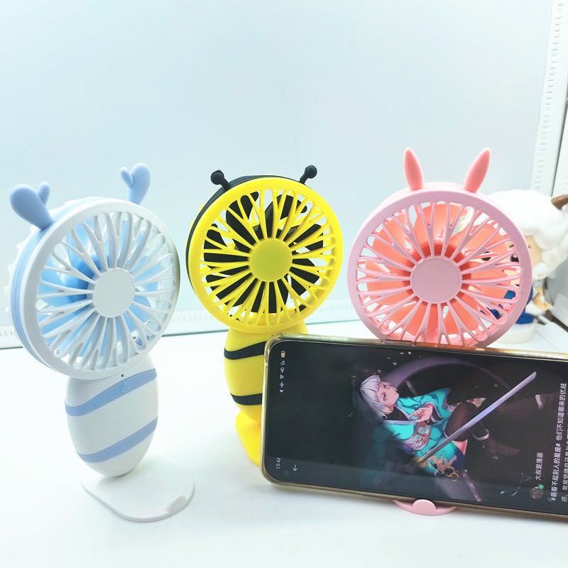 New Watch Fan Mini Handheld Spray Humidification Pocket Portable Folding Halter USB Rechargeable Small Fan
