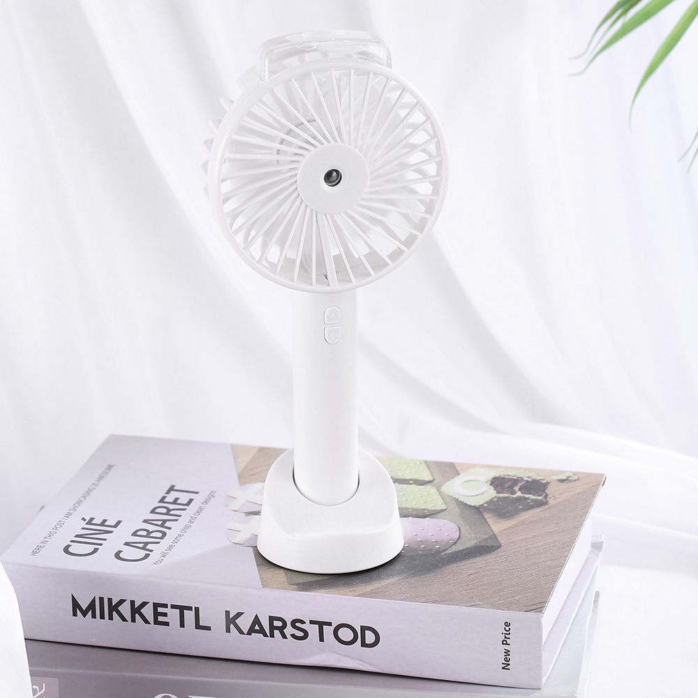 New Watch Fan Mini Handheld Spray Humidification Pocket Portable Folding Halter USB Rechargeable Small Fan