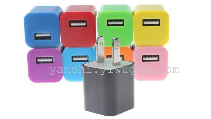 Small green apple color charger head wholesale phone USB universal charger 1000 mAh Small green apple color charger head wholesale phone USB universal charger 1000 mAh