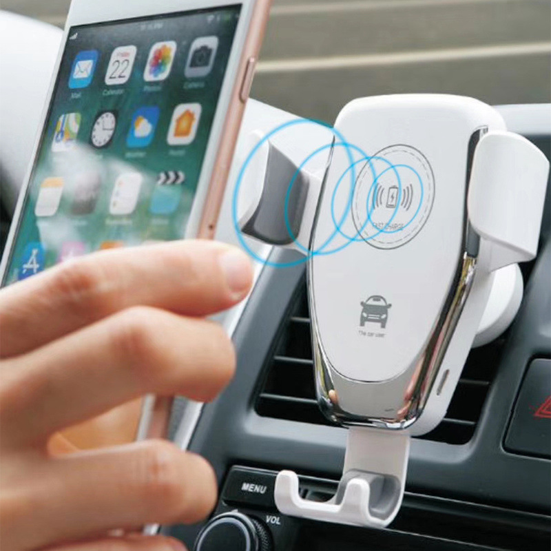Powerful New Style Qi Wireless Car Charger Car Wireless Charging Stand Vehicle-Mounted Mobile Phone Wireless Charger