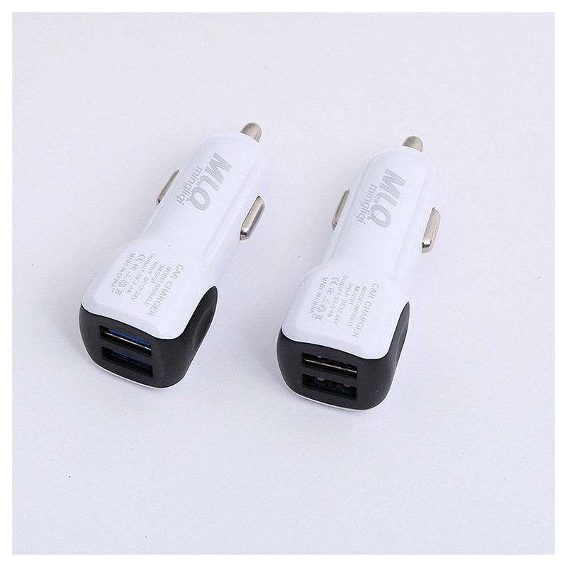 Minliqi MLQ car dual USB car charging quality fast 2.4a car dual phone charger wholesale