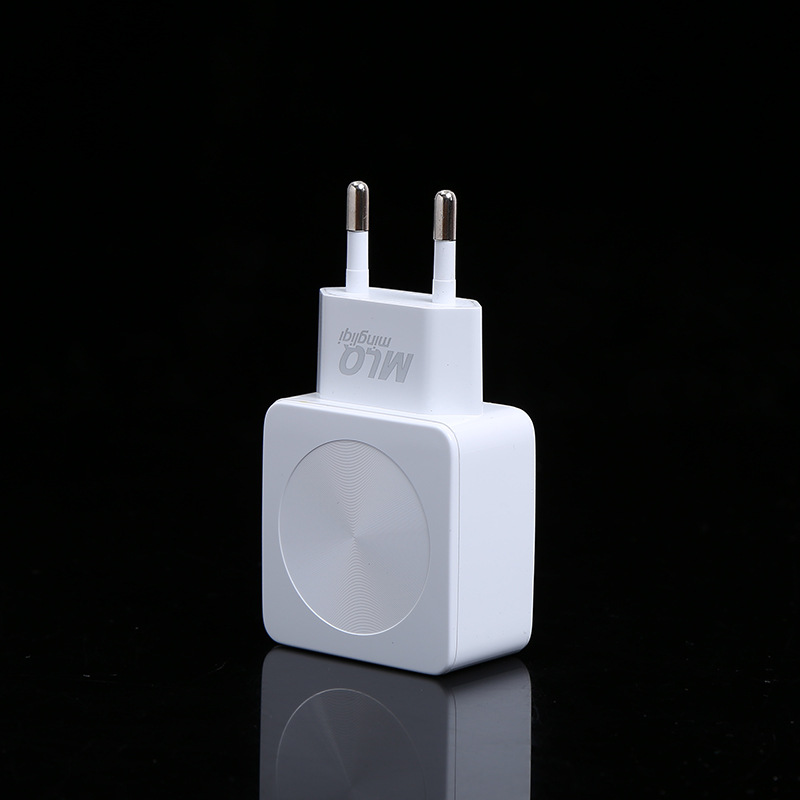 Minlich MLQ mobile charger dual port travel head USB power adapter 5v2.1a white Minlich MLQ mobile charger dual port travel head USB power adapter 5v2.1a white