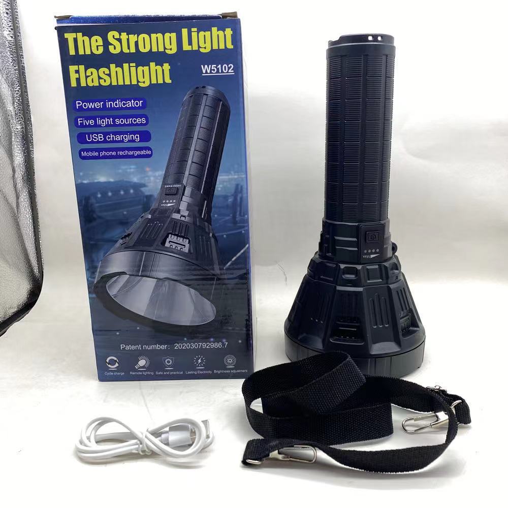 Torch 50W Emergency Engineering Portable Lamp Long Shot P70 Torch with Power Display Torch 50W Emergency Engineering Portable Lamp Long Shot P70 Torch with Power Display