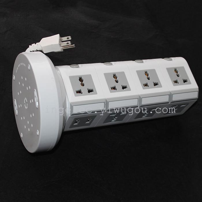4-Layer 2usb Independent Switch Socket Power Strip Power Strip Patch Board Patch Board