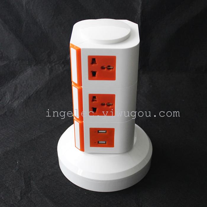 4-Layer 2usb Independent Switch Socket Power Strip Power Strip Patch Board Patch Board