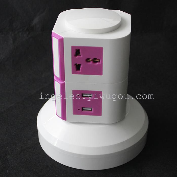 Gray 4-Layer 2usb Independent Switch Socket Power Strip Power Strip Patch Board Patch Board Gray 4-Layer 2usb Independent Switch Socket Power Strip Power Strip Patch Board Patch Board
