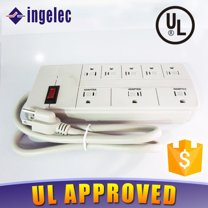 6-Position Gray American Grounding Socket with Switch Power Strip Power Strip Patch Board Patch Board 6-Position Gray American Grounding Socket with Switch Power Strip Power Strip Patch Board Patch Board