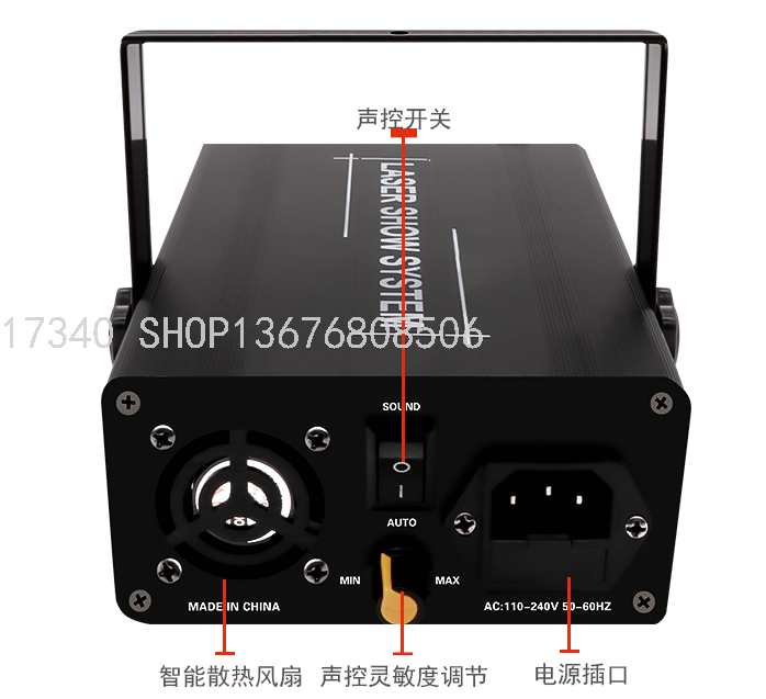 16-in-1 Laser Light Mini Laser Light Laser Light Animation Laser Light Laser Light 4 Head 8 Eyes Beam Laser Light LED