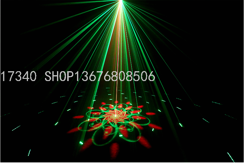 16-in-1 Laser Light Mini Laser Light Laser Light Animation Laser Light Laser Light 4 Head 8 Eyes Beam Laser Light LED