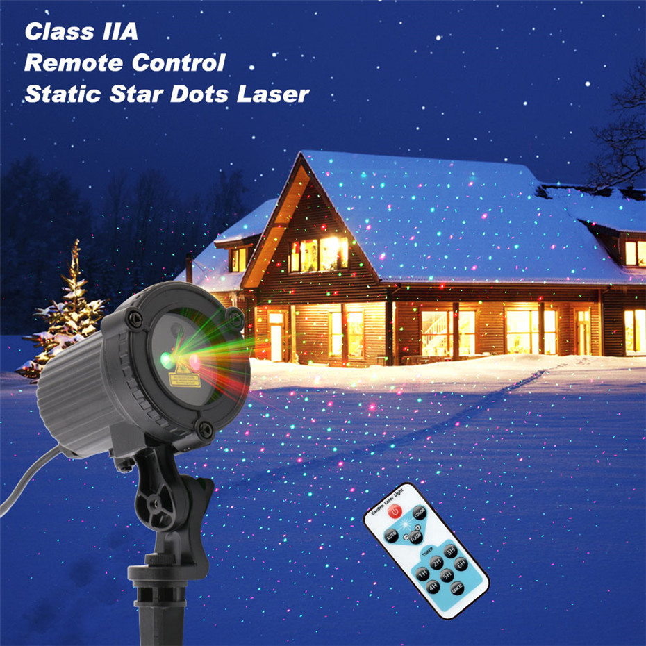 Outdoor Waterproof Laser Light Red and Green Laser Light Garden Lamp Ground Plugged Light