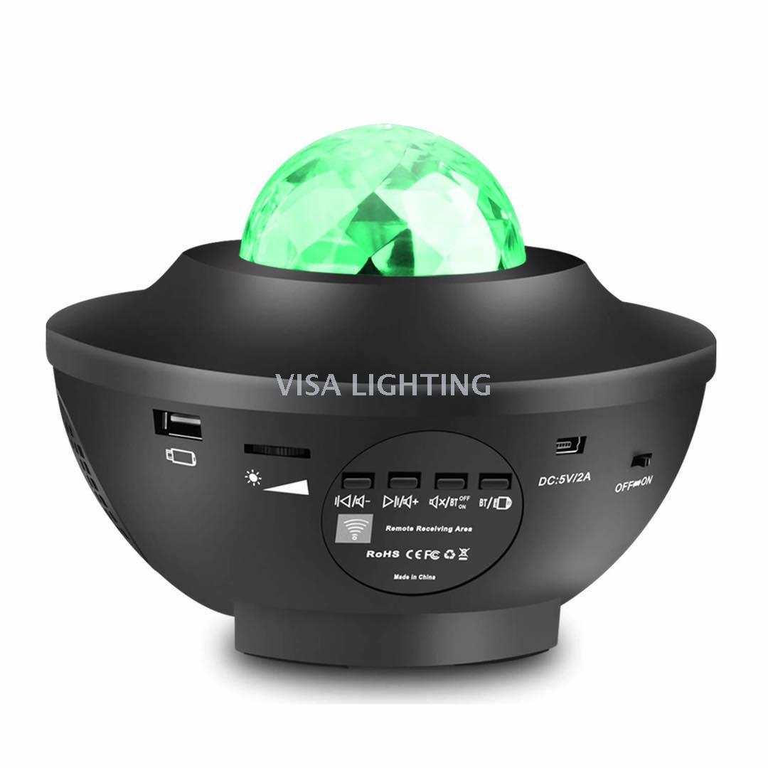 LED music Starry Sky Projection LIGHT LED Bluetooth voice controlled laser light full star flame water pattern light