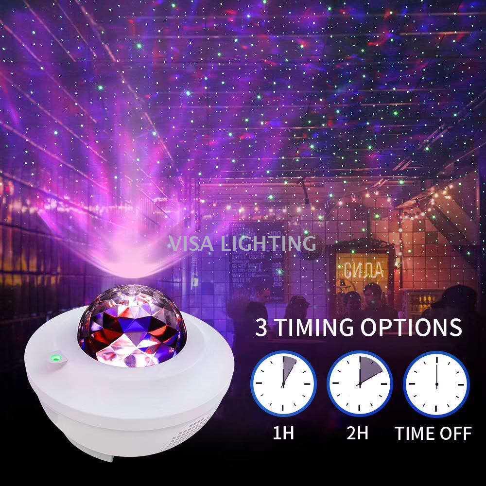 LED music Starry Sky Projection LIGHT LED Bluetooth voice controlled laser light full star flame water pattern light