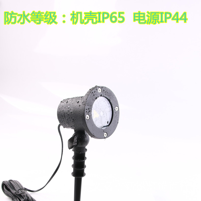 New outdoor waterproof double hole laser light Christmas laser lawn light red and green starry garden projection lamp