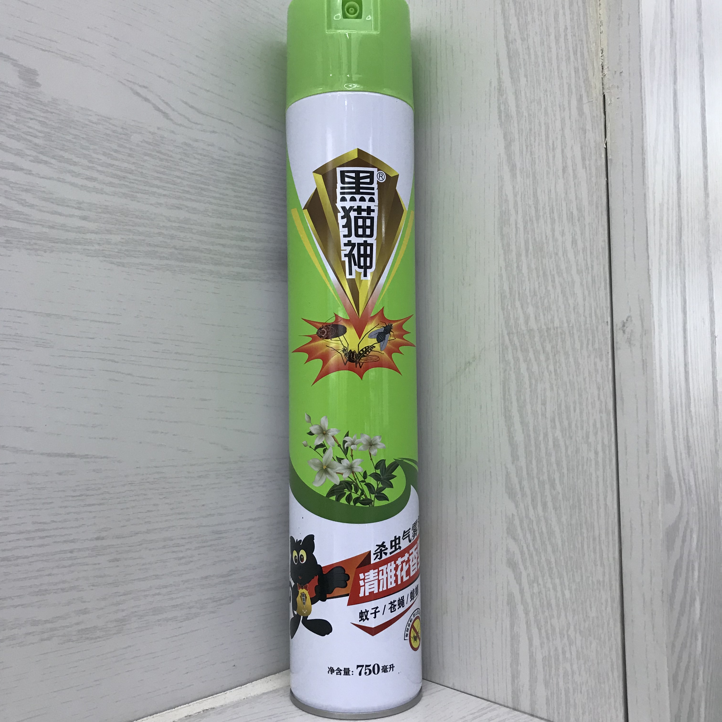 Black Cat God Insecticide Mosquito Repellent Insect Killer Aerosol Kill Cockroach Jumping and Other Pests Aerosol
