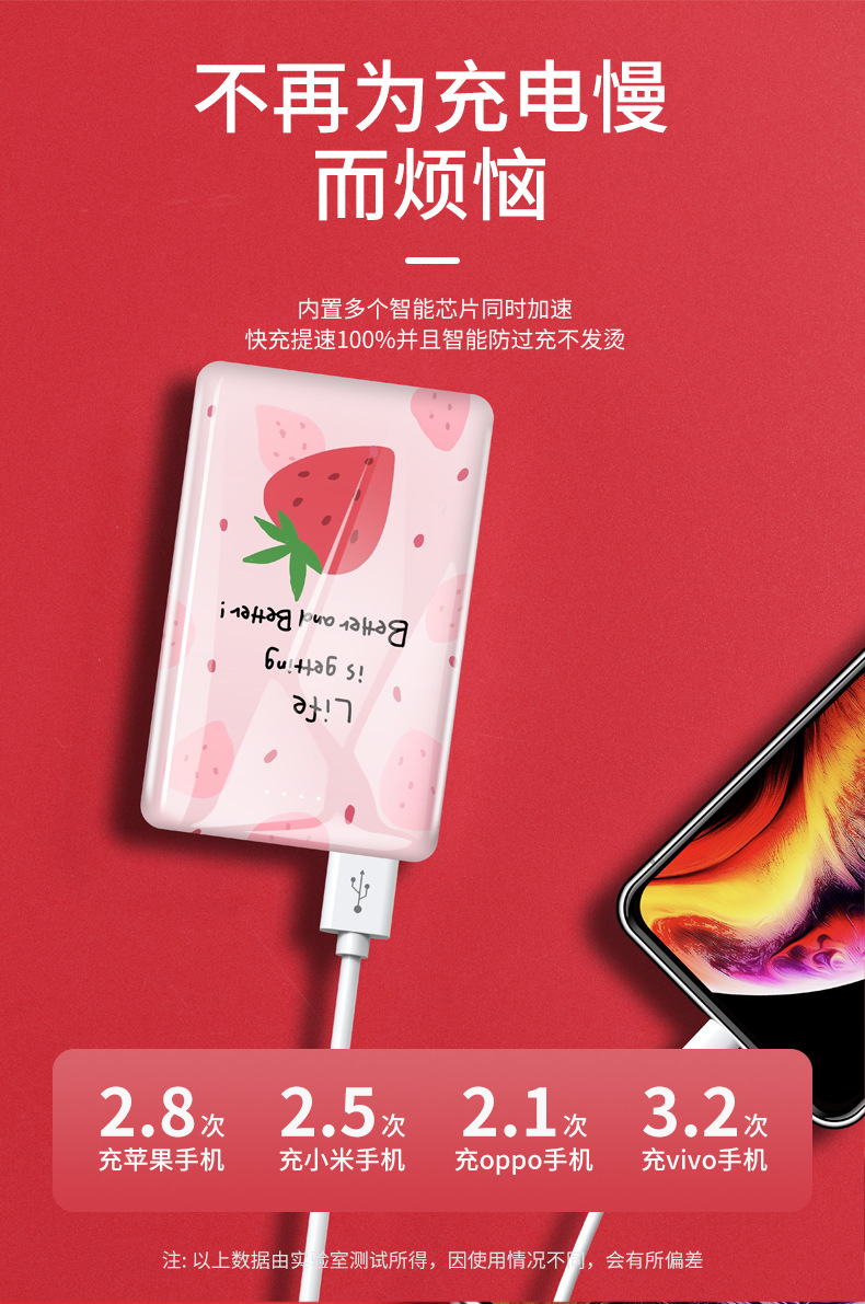 New Cartoon Power Bank Custom Logo Mini 5000 MA Ultra-Thin Portable Power Source Factory Custom New Cartoon Power Bank Custom Logo Mini 5000 MA Ultra-Thin Portable Power Source Factory Custom