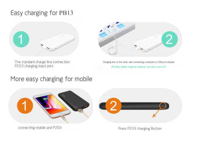 Aidu Polymer Power Bank Fast Charge Large Capacity Mobile Power 10,000 Ma Gift Customization OEM