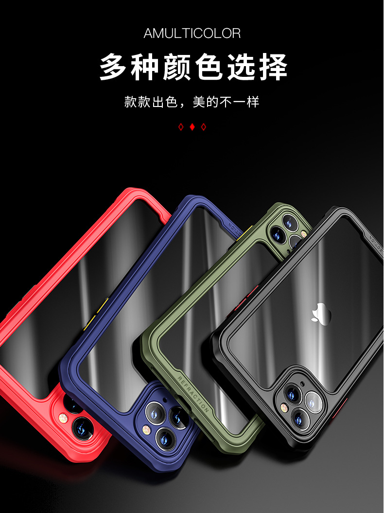 Fruit 11pro Mobile Phone Shell Iphone12 Fine Hole Lens AllInclusive Soft Case XR Boxer DropResistant X Protective Case