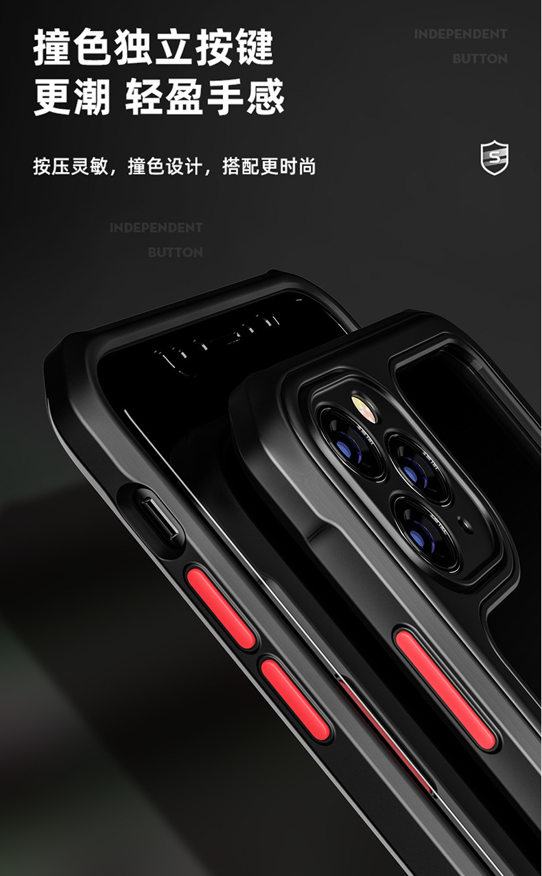 Fruit 11pro Mobile Phone Shell Iphone12 Fine Hole Lens AllInclusive Soft Case XR Boxer DropResistant X Protective Case