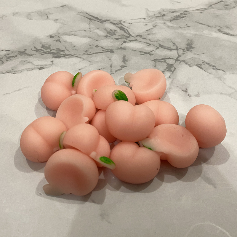 Tuanzi Peach Squeezing Toy Cell Phone Shell Accessories Soft Pink Peach Cute Butt Decompression Squishy Toys