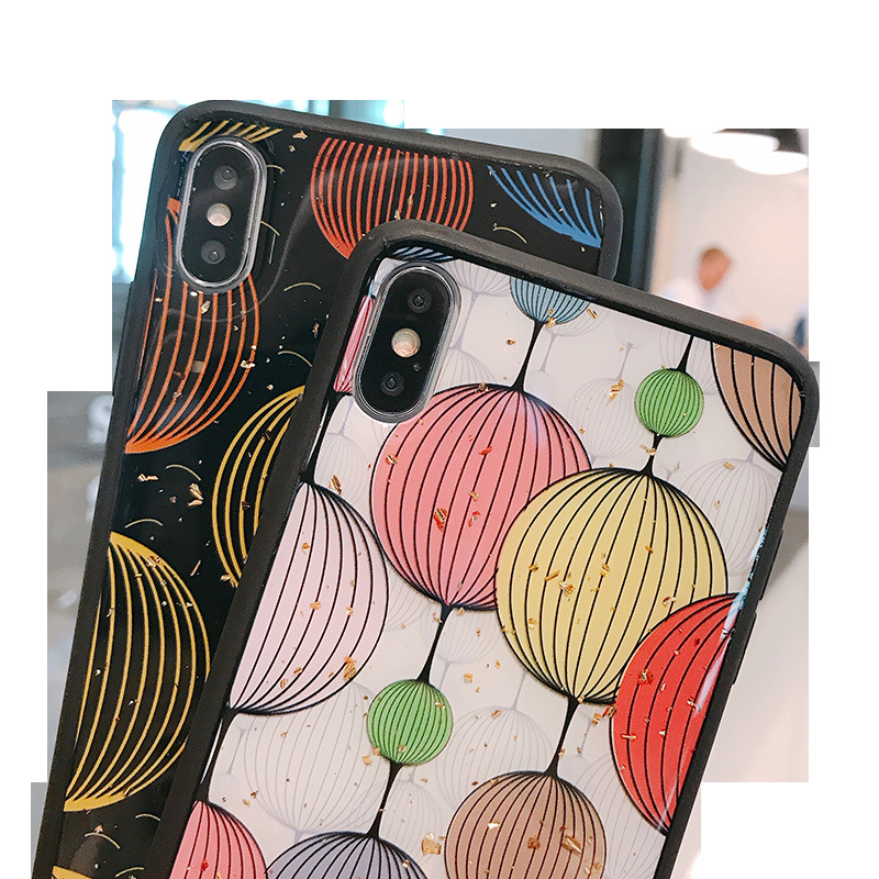 Applicable to Apple 11 Phone Case New Iphone11 XR 8 7 Lantern Epoxy Silicone Mobile Phone Shell for iPhone Phone Case