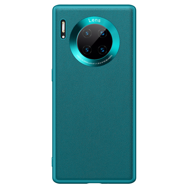 Lens Honor V30 Silicone AllInclusive Nova7 Plain Leather Protective Case for Huawei Mate30pro Mobile Phone Shell P40