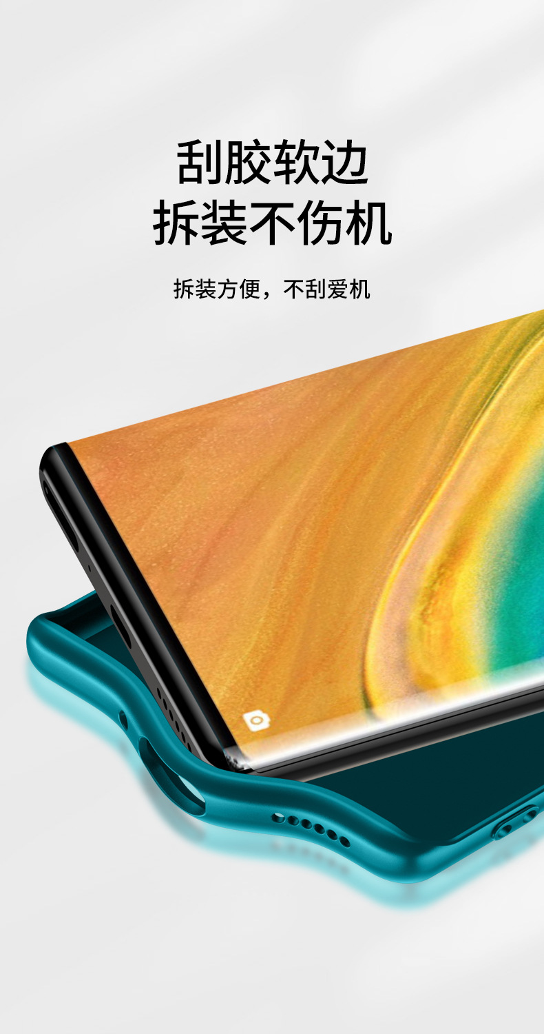Lens Honor V30 Silicone AllInclusive Nova7 Plain Leather Protective Case for Huawei Mate30pro Mobile Phone Shell P40