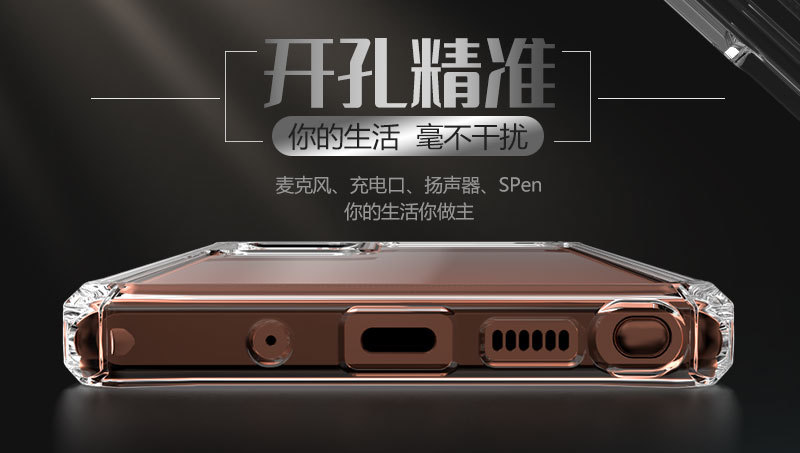 Trade Applicable Transparent Mobile Phone Shell Fine Hole Boxer Thickened TPU Protective Case for Samsung Note20ultra Trade Applicable Transparent Mobile Phone Shell Fine Hole Boxer Thickened TPU Protective Case for Samsung Note20ultra