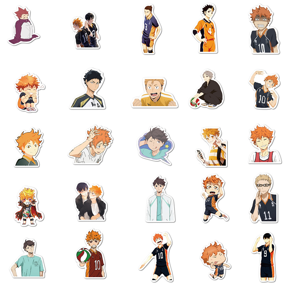 Cartoon Animation Volleyball Junior Graffiti Stickers Mobile Phone Shell Luggage Scooter Super Waterproof Stickers Whole Cartoon Animation Volleyball Junior Graffiti Stickers Mobile Phone Shell Luggage Scooter Super Waterproof Stickers Whole