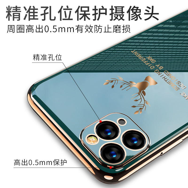 Lens Protective Case XR Electroplated Shell Max Silicone Soft Case for Apple Iphone11pro Mobile Phone Shell 11