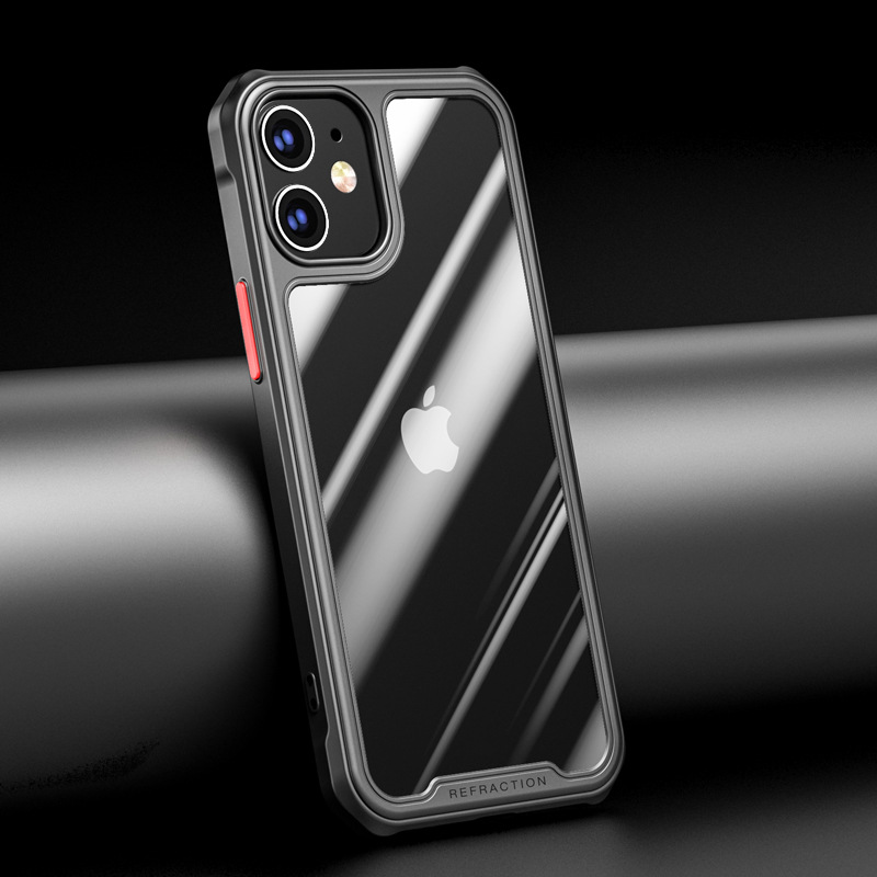 Iphone12 Mobile Phone Shell AllInclusive Soft Edge TPU Apple 11promax Boxer DropResistant X Transparent Protective Case