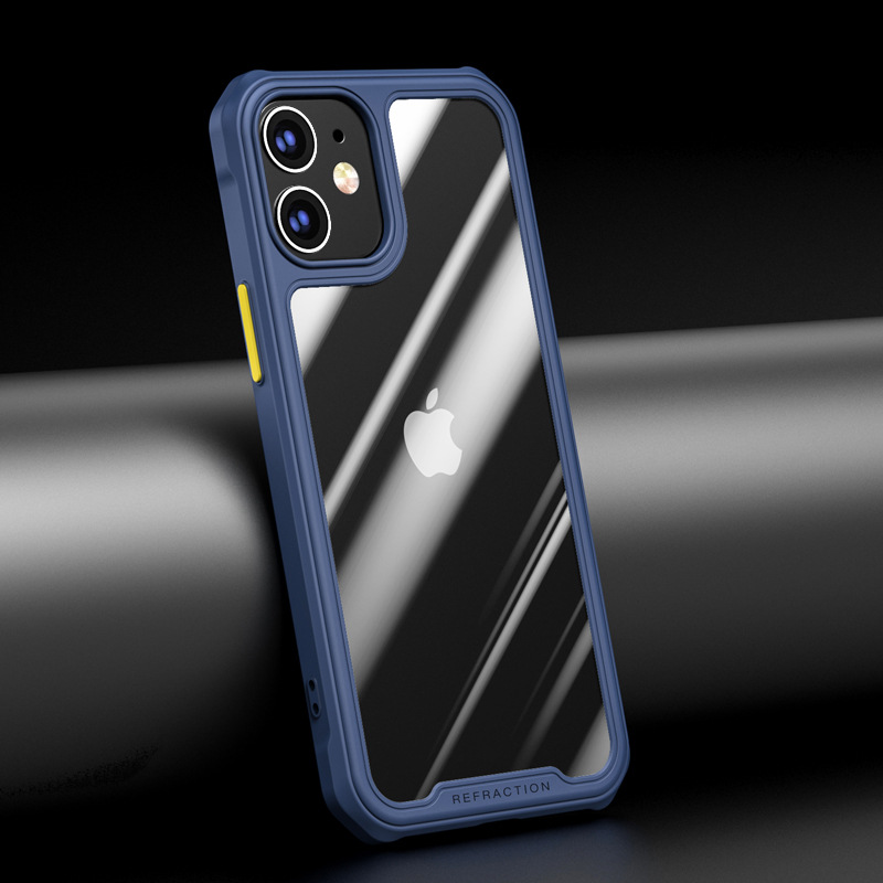 Iphone12 Mobile Phone Shell AllInclusive Soft Edge TPU Apple 11promax Boxer DropResistant X Transparent Protective Case