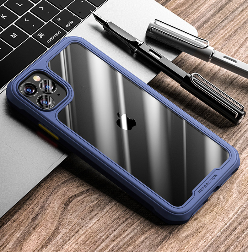Iphone12 Mobile Phone Shell AllInclusive Soft Edge TPU Apple 11promax Boxer DropResistant X Transparent Protective Case