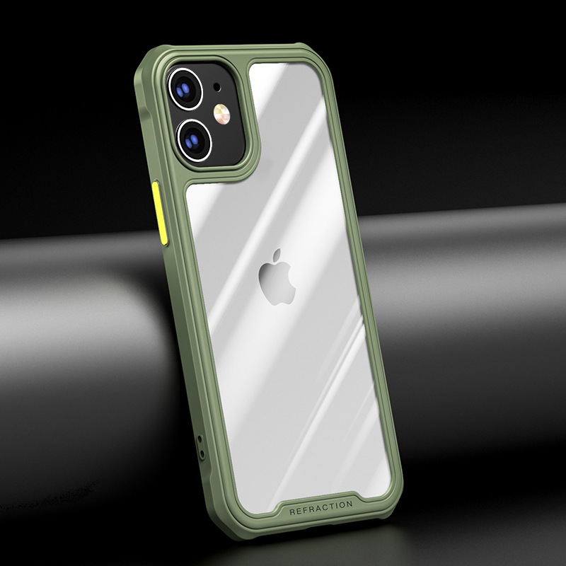 Iphone12 Mobile Phone Shell AllInclusive Soft Edge TPU Apple 11promax Boxer DropResistant X Transparent Protective Case