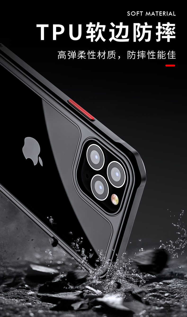 Iphone12 Mobile Phone Shell AllInclusive Soft Edge TPU Apple 11promax Boxer DropResistant X Transparent Protective Case
