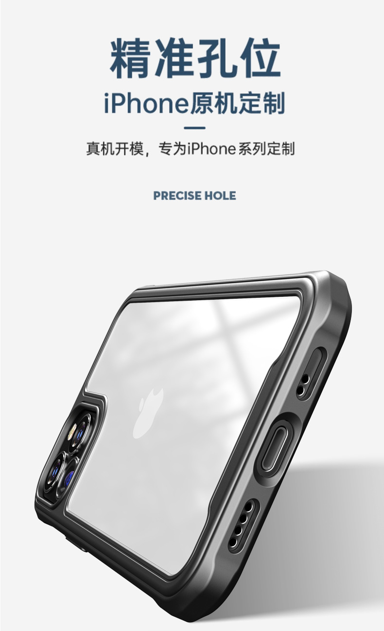 Iphone12 Mobile Phone Shell AllInclusive Soft Edge TPU Apple 11promax Boxer DropResistant X Transparent Protective Case