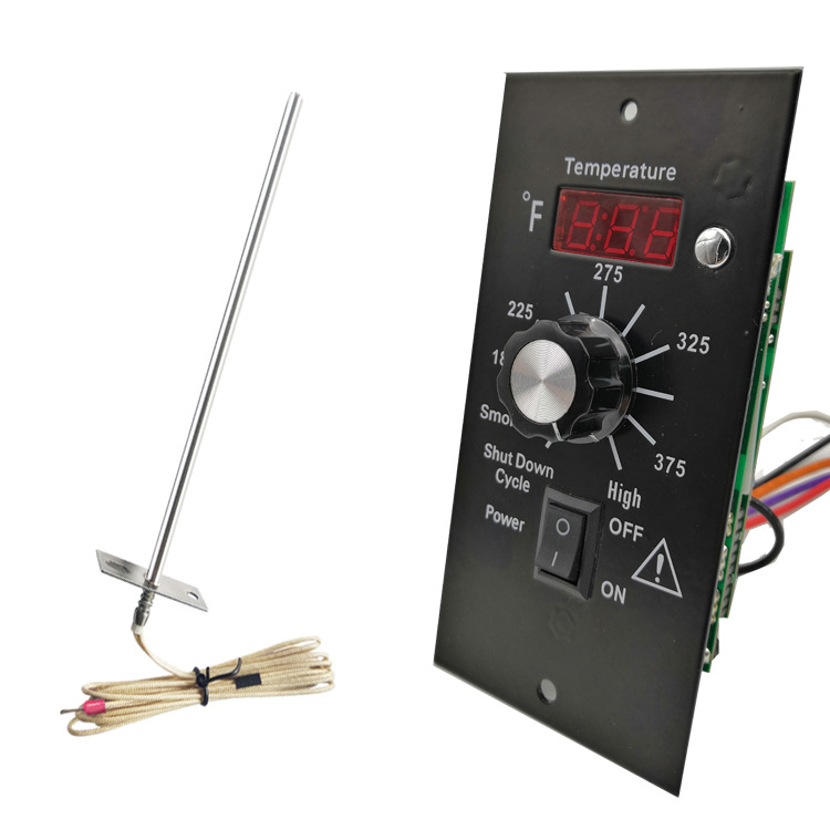 Traeger Wood Pellet Furnace Feeding System Controller Digital Display Embedded Temperature Sensor