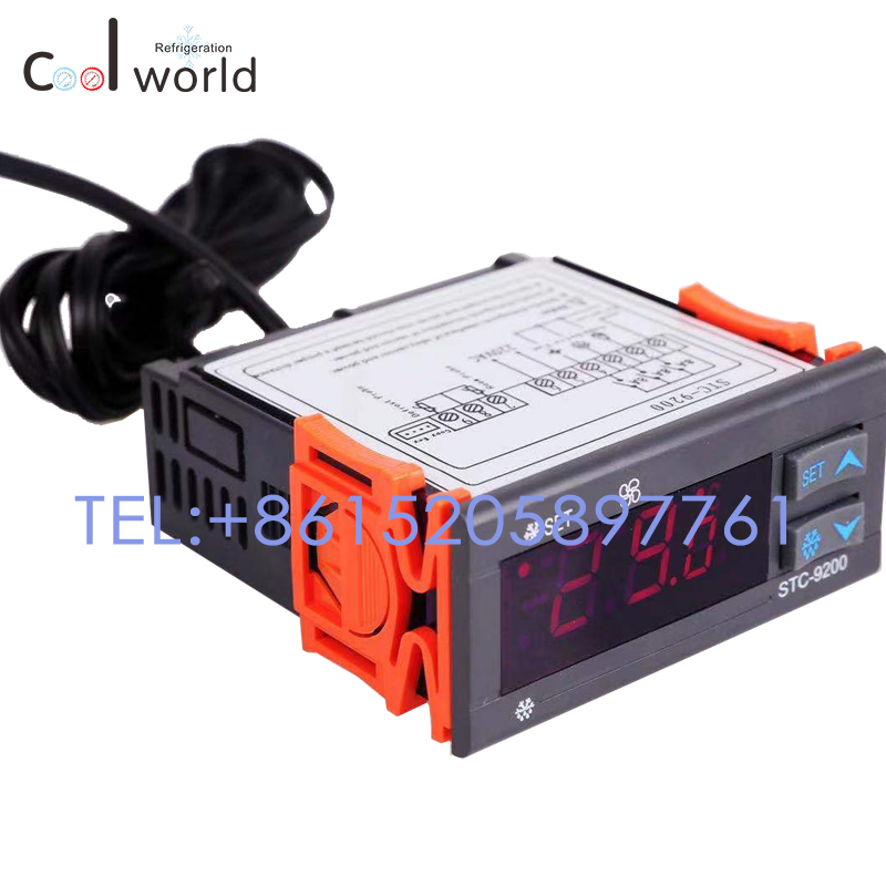 STC-9200 Temperature Controller Refrigeration and Defrosting Fan Function Dual Sensors Freezer Freezer Refrigeration